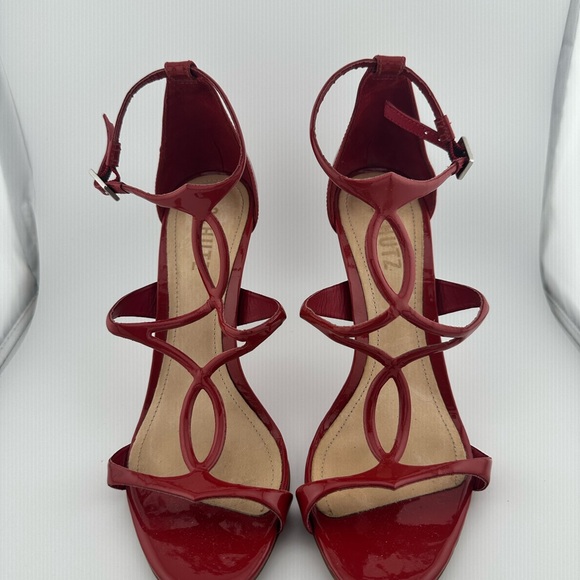SCHUTZ Red Strappy Heels - Picture 1 of 5